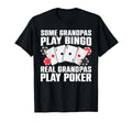 Poker Grandpa Casino Lover Poker Player T-Shirt - Custom Art Print Unisex - T-Shirt, Sweatshirt, Hoodie