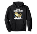 Proud Bearded Dragon Dad Lizard Hoodie - Novelty Apparel for Adults - T-Shirt, Sweatshirt, Hoodie