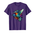Colorful Hummingbird Art Tie Dye T-Shirt - Fun Novelty Design Men Women - T-Shirt, Sweatshirt, Hoodie