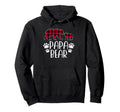 Papa Bear Pajama Red Buffalo Plaid Hoodie - Casual Everyday Wear Unisex - T-Shirt, Sweatshirt, Hoodie