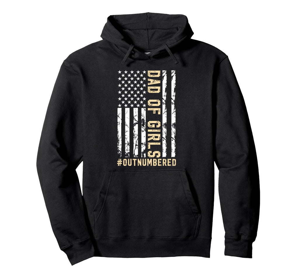 Fathers Day Daddy Dad Outnumbered Hoodie - Fun Novelty Design Unisex - T-Shirt, Sweatshirt, Hoodie