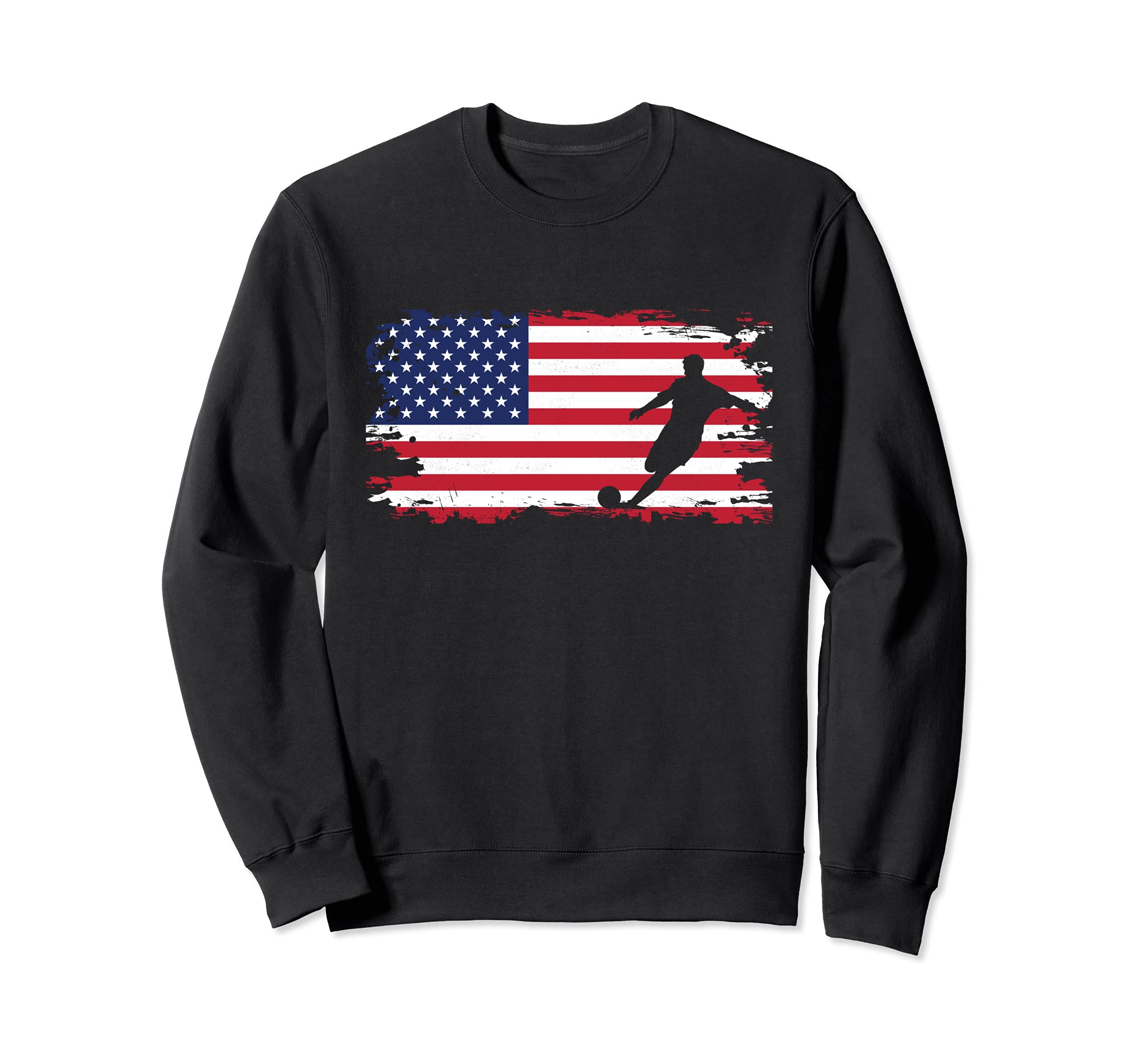 American Flag Soccer Soccer Sweatshirt - Graphic Print Unisex - T-Shirt, Sweatshirt, Hoodie
