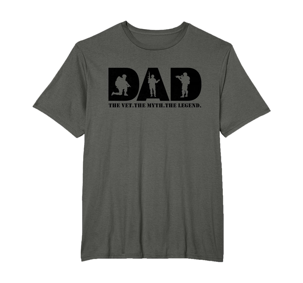 Dad Vet Myth Legend Military Veteran T-Shirt - Trendy Graphic Unisex - T-Shirt, Sweatshirt, Hoodie