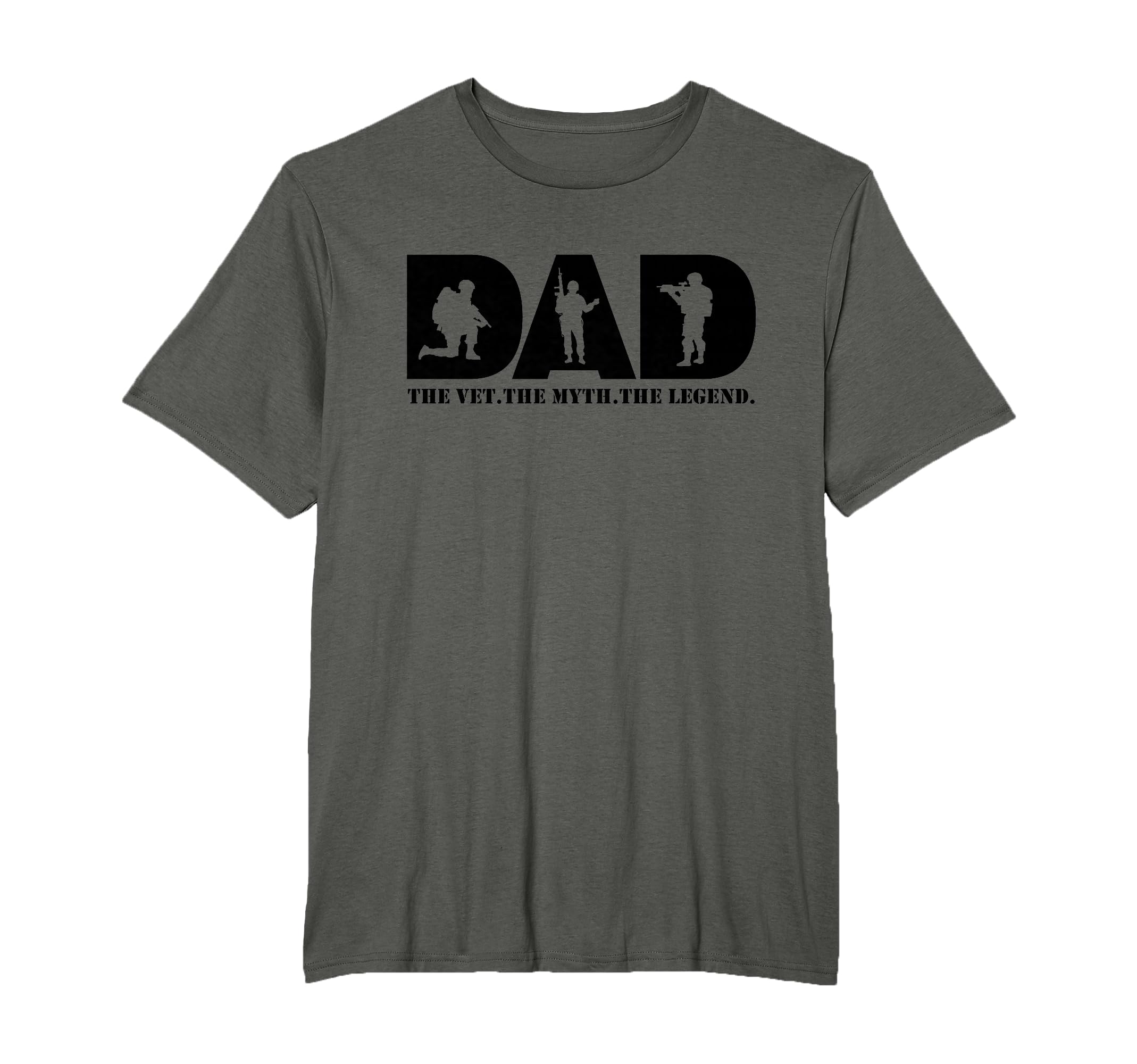 Dad Vet Myth Legend Military Veteran T-Shirt - Trendy Graphic Unisex - T-Shirt, Sweatshirt, Hoodie