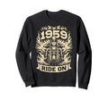 Biker 1959 Ride Birthday Sweatshirt - Custom Art Print for Adults - T-Shirt, Sweatshirt, Hoodie