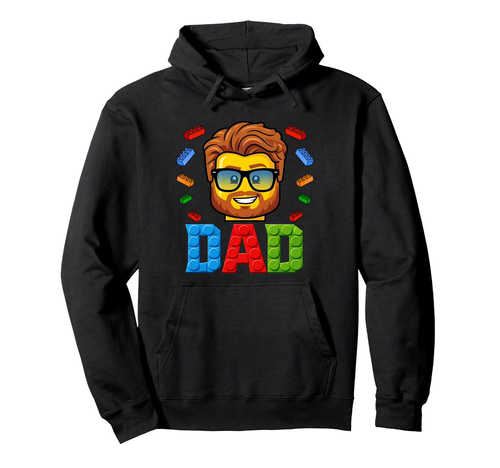 Dad Master Builder Building Bricks Hoodie - Streetwear Style for Adults - T-Shirt, Sweatshirt, Hoodie