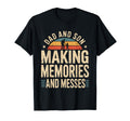 Dad And Son Making Memories And Messes T-Shirt - Minimalist Print Unisex - T-Shirt, Sweatshirt, Hoodie