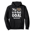 Proud Soccer Goalie Aunt Soccer Hoodie - Minimalist Print for Adults - T-Shirt, Sweatshirt, Hoodie