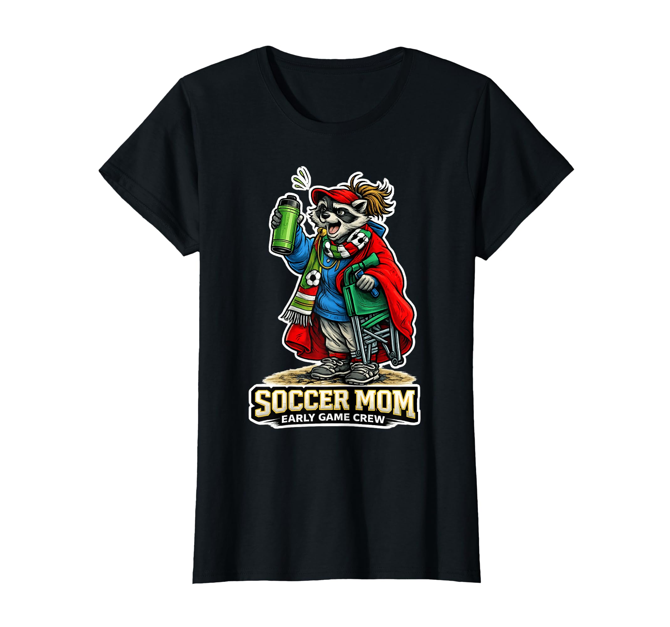 Soccer Mom Early Game Crew Sideline T-Shirt - Aesthetic Graphic for Adults - T-Shirt, Sweatshirt, Hoodie