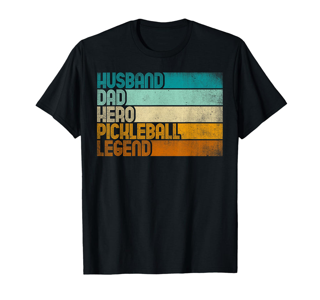 Husband Dad Hero Pickleball Legend T-Shirt - Minimalist Print Unisex - T-Shirt, Sweatshirt, Hoodie