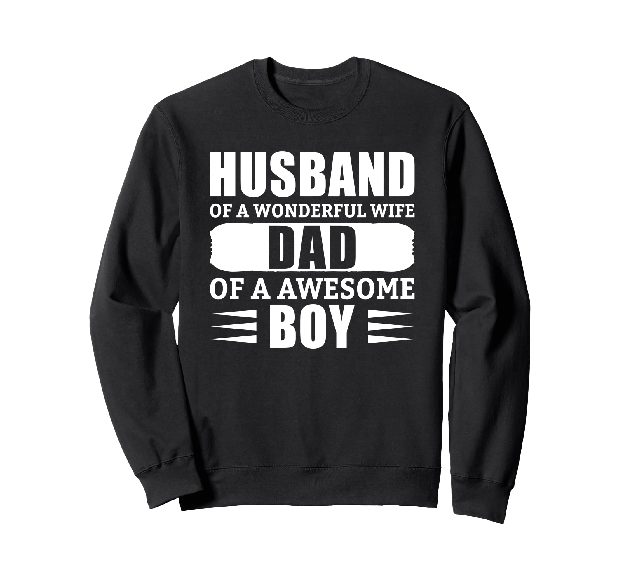 Husband Wonderful Wife Dad Awesome Sweatshirt - Minimalist Print Men Women - T-Shirt, Sweatshirt, Hoodie