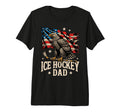 Mens Ice Hockey Dad Tri Blend T-Shirt - Streetwear Style Men Women - T-Shirt, Sweatshirt, Hoodie