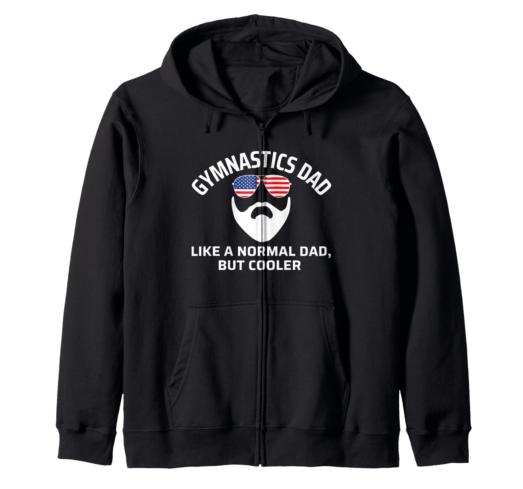 Gymnastics Dad Bearded Flag T-Shirt - Unique Graphic Unisex - T-Shirt, Sweatshirt, Hoodie