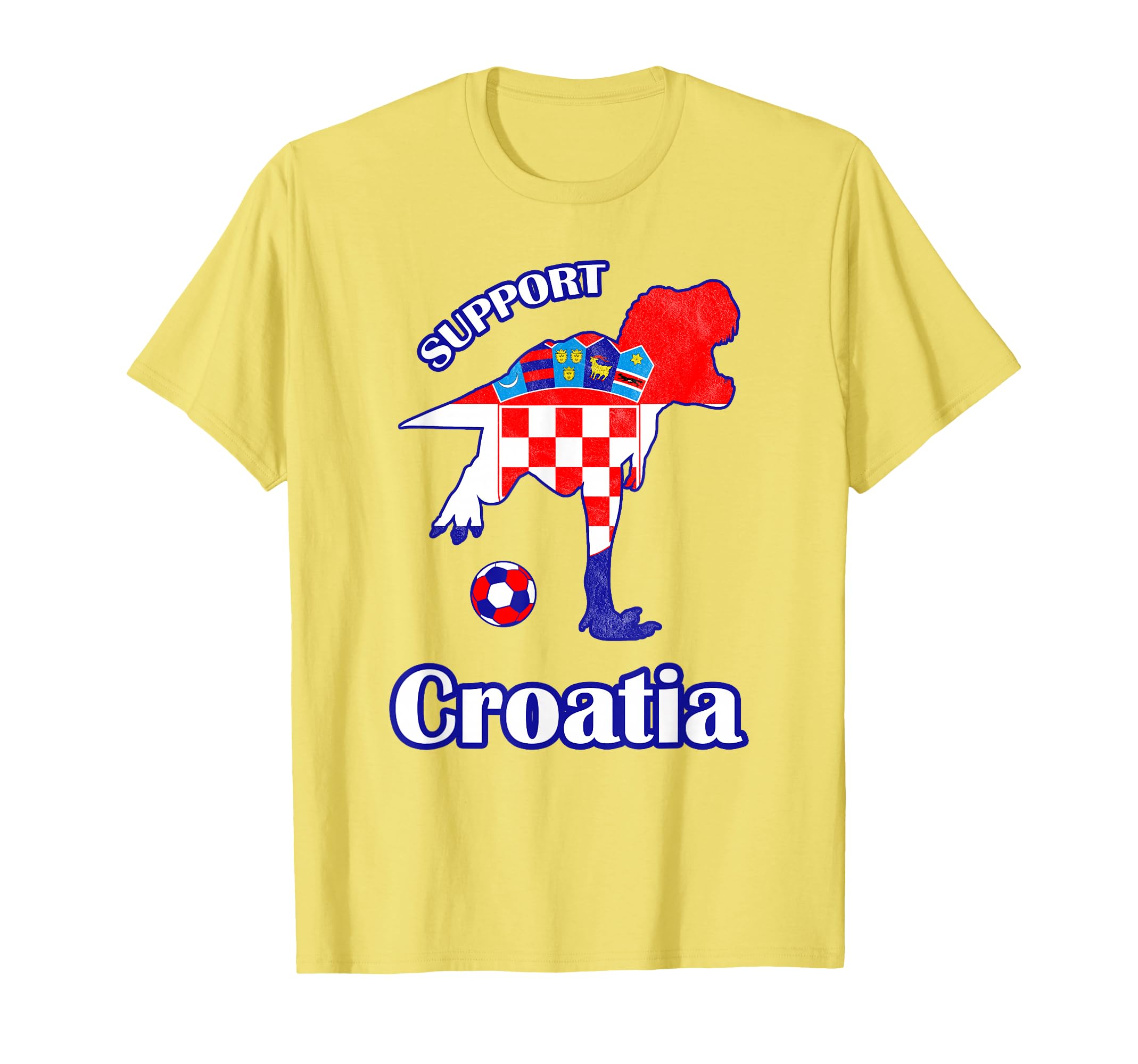 T Rex Support Jersey Croatia T-Shirt - Casual Everyday Wear Men Women - T-Shirt, Sweatshirt, Hoodie