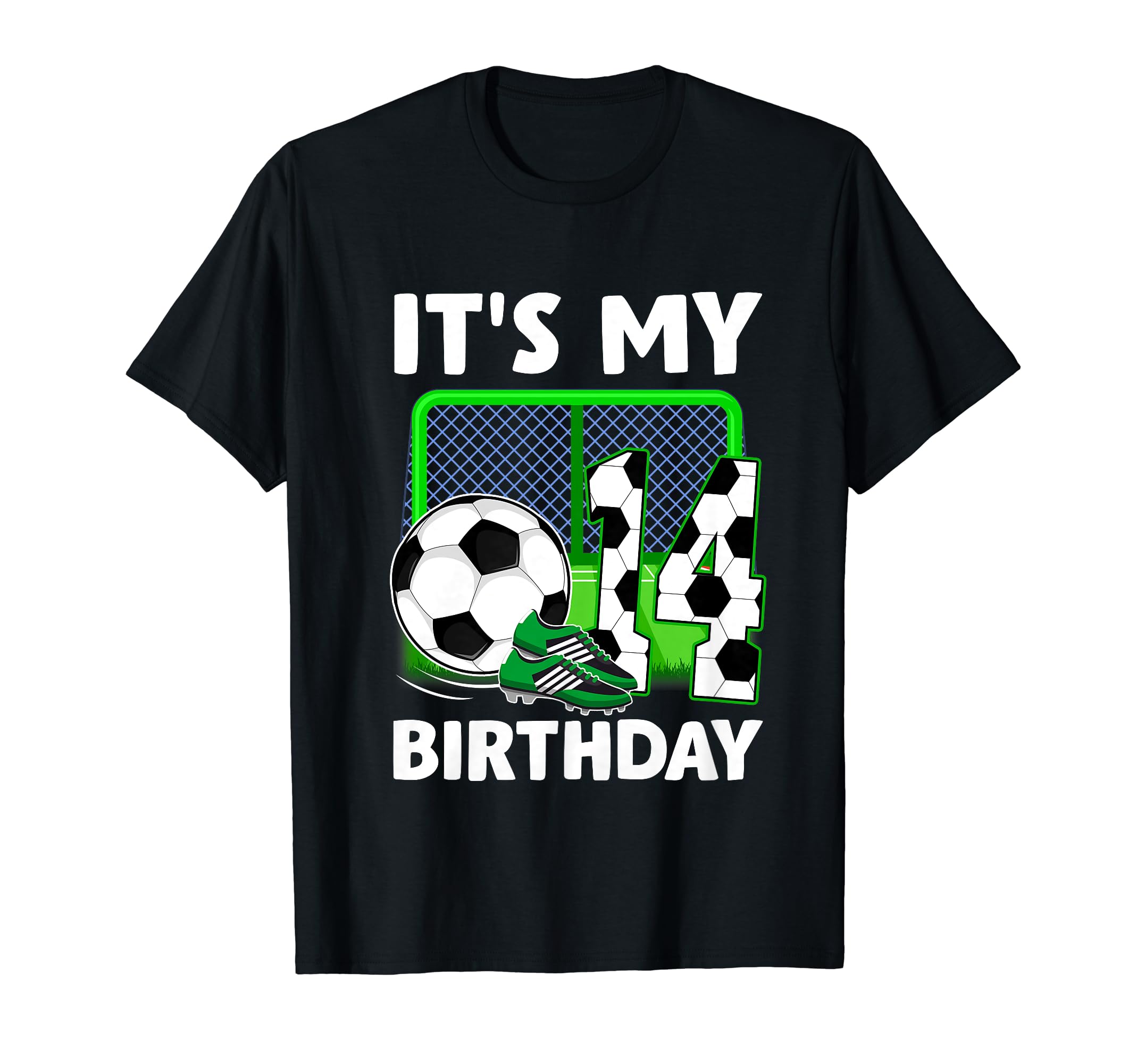 Its My 14Th Soccer Party 14 Year T-Shirt - Fun Novelty Design for Adults - T-Shirt, Sweatshirt, Hoodie
