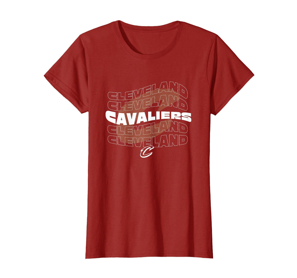 Nba Cleveland Cavaliers Wave Outline T-Shirt - Casual Everyday Wear Unisex - T-Shirt, Sweatshirt, Hoodie