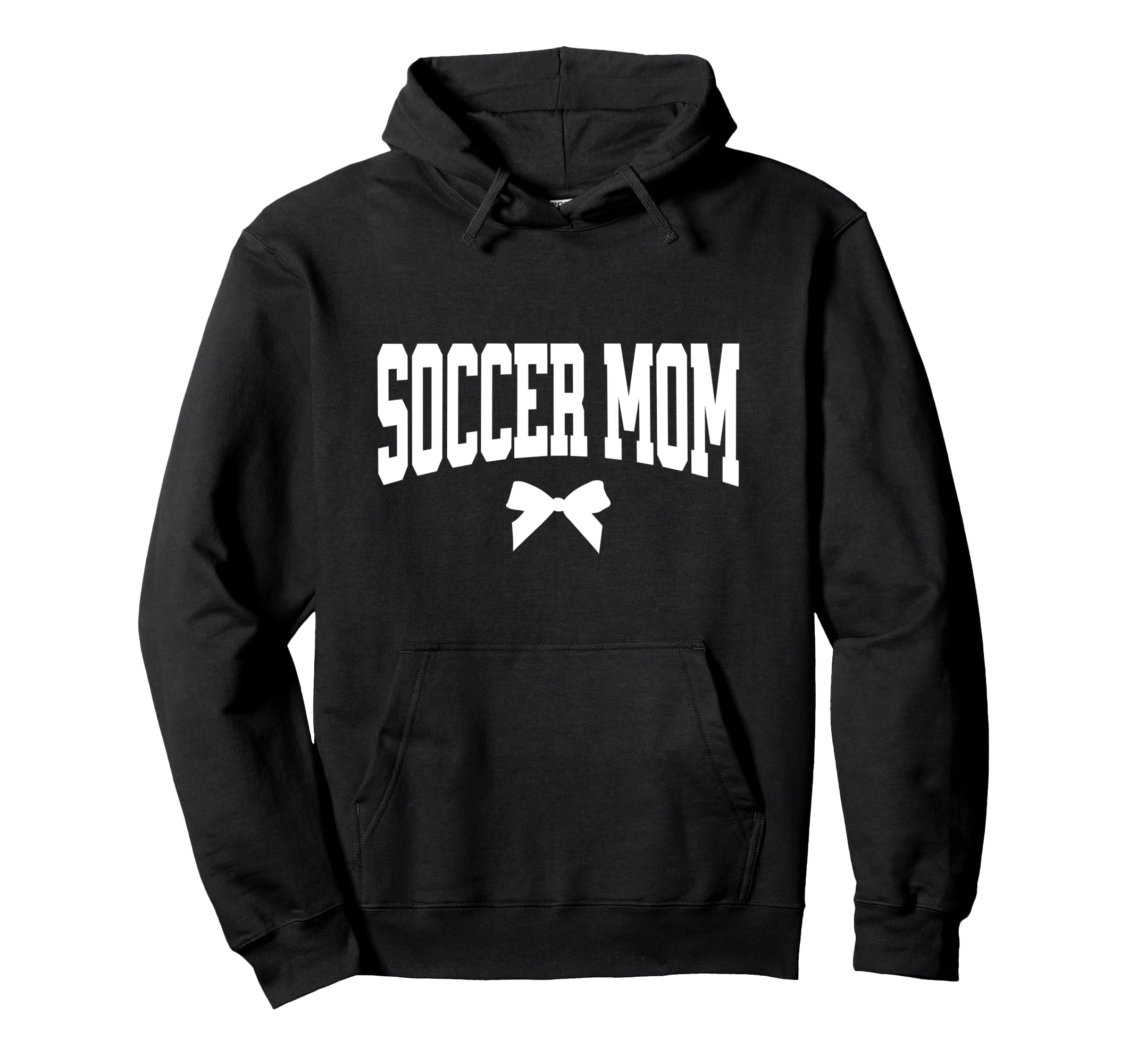 Soccer Mom Bow Soccer Team Mama Hoodie - Minimalist Print Men Women - T-Shirt, Sweatshirt, Hoodie
