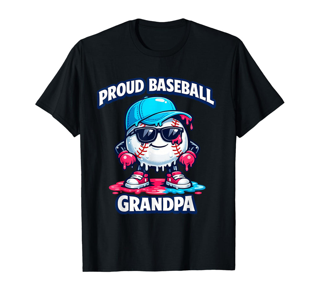 Ice Cream Drip Baseball Grandpa T-Shirt - Graphic Print for Adults - T-Shirt, Sweatshirt, Hoodie