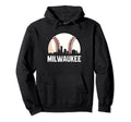 Milwaukee Cityscape Dad Baseball Lover Hoodie - Novelty Apparel Unisex - T-Shirt, Sweatshirt, Hoodie