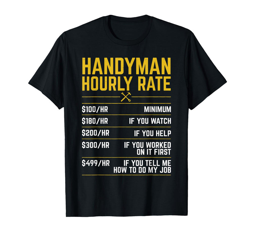 Funny Handyman Art Diy Maintenance T-Shirt - Minimalist Print Men Women - T-Shirt, Sweatshirt, Hoodie