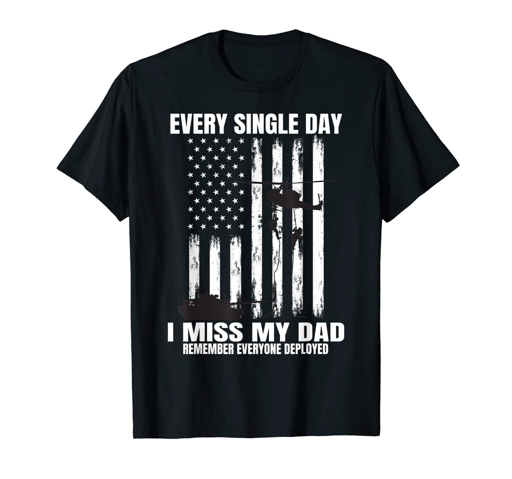 Remember Everyone Deployed Dad Red T-Shirt - Fun Novelty Design Unisex - T-Shirt, Sweatshirt, Hoodie