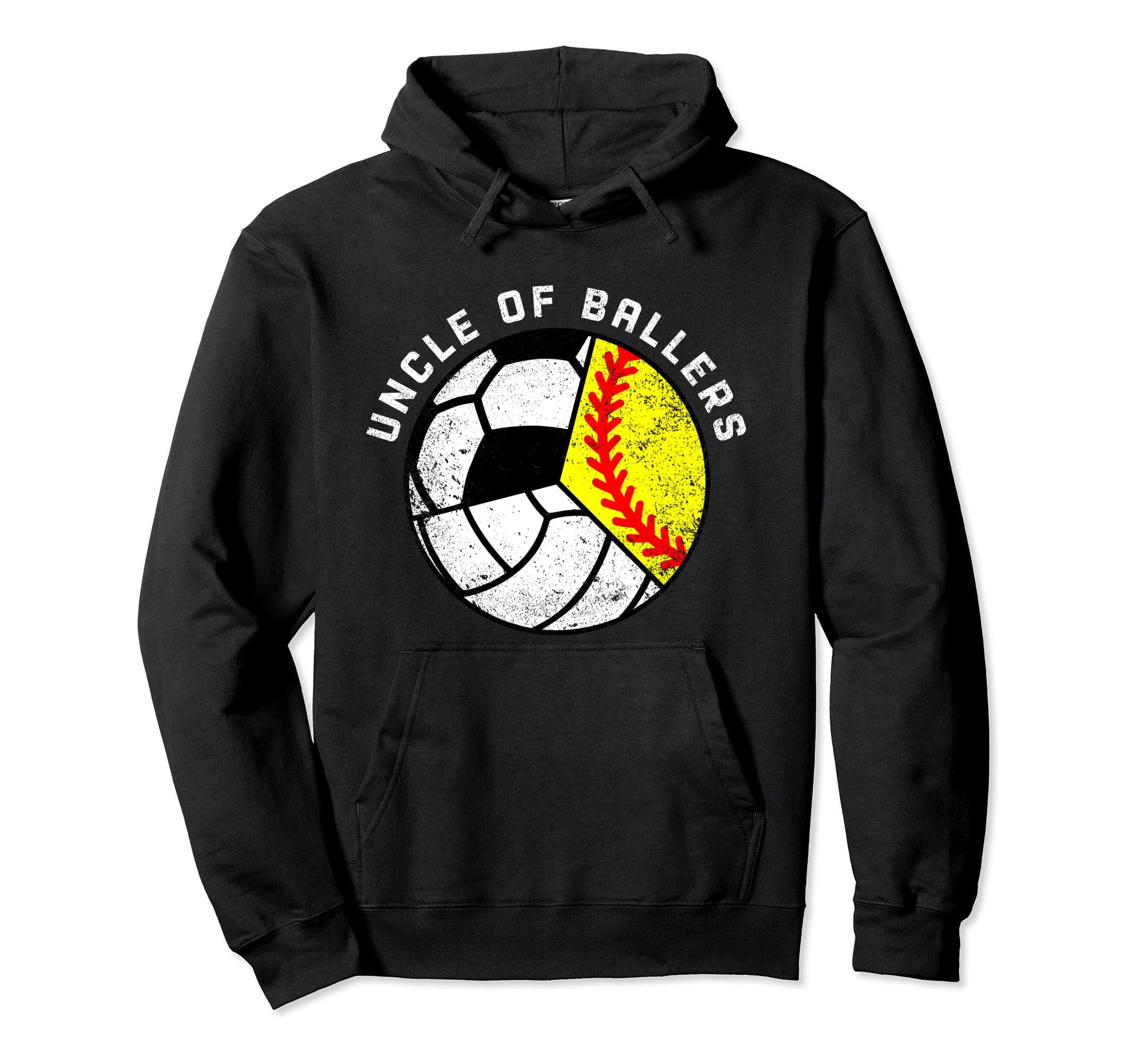 Uncle Ballers Funny Softball Hoodie - Casual Everyday Wear Men Women - T-Shirt, Sweatshirt, Hoodie