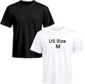 2 PCS Blank Polyester Black and White Crew Neck Short - Adult & Kids T-Shirts, Sweatshirts & Hoodies apparel design preview 1
