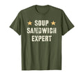 Patriotic Soup Sandwich Expert T-Shirt - Fun Novelty Design for Adults - T-Shirt, Sweatshirt, Hoodie