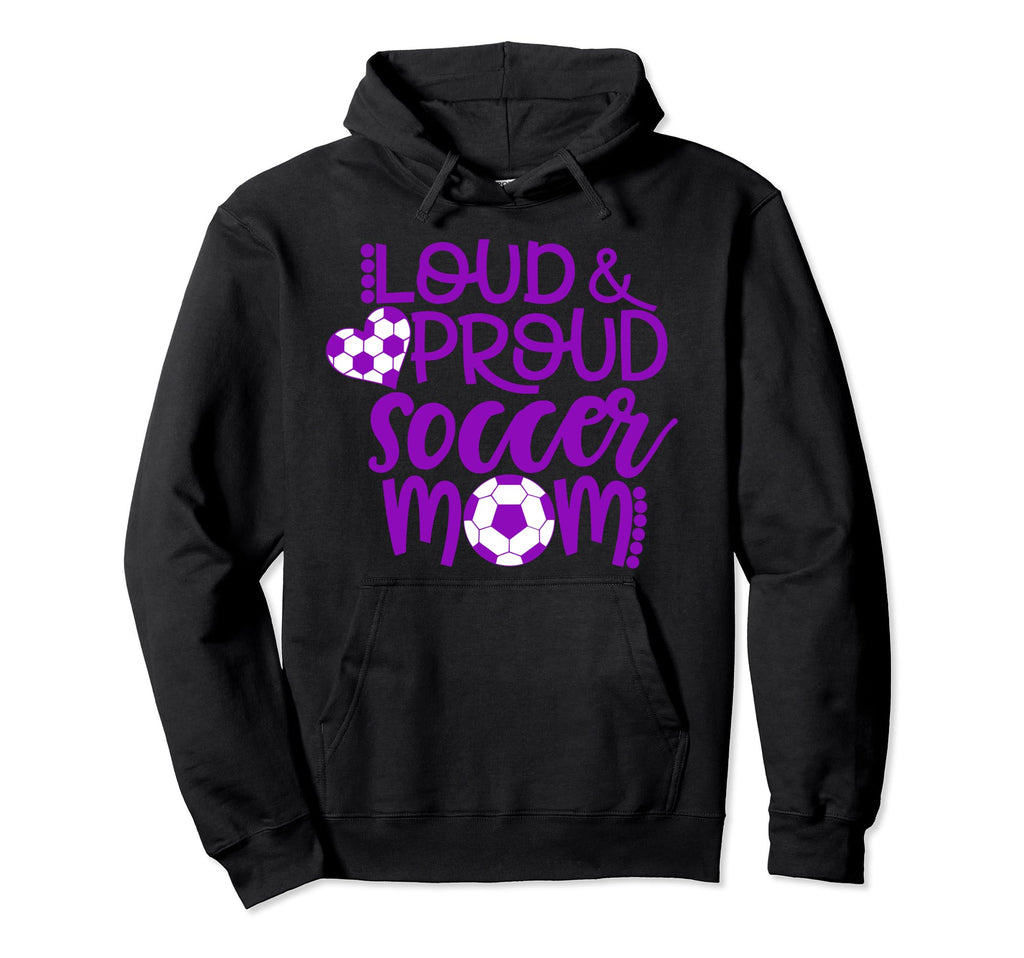 Purple And White Loud And Proud Hoodie - Aesthetic Graphic for Adults - T-Shirt, Sweatshirt, Hoodie