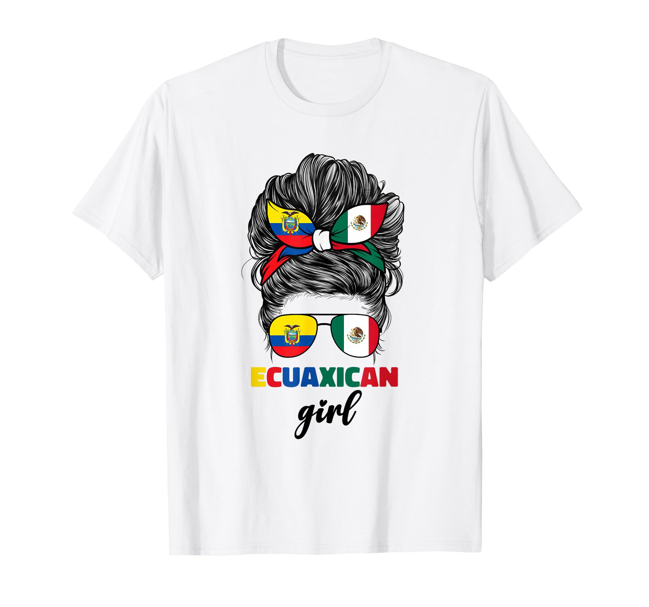 Half Mexican And Ecuadorian Mexico T-Shirt - Unique Graphic for Adults - T-Shirt, Sweatshirt, Hoodie