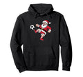 Santa Plays Soccer Funny Pajama Hoodie - Streetwear Style for Adults - T-Shirt, Sweatshirt, Hoodie