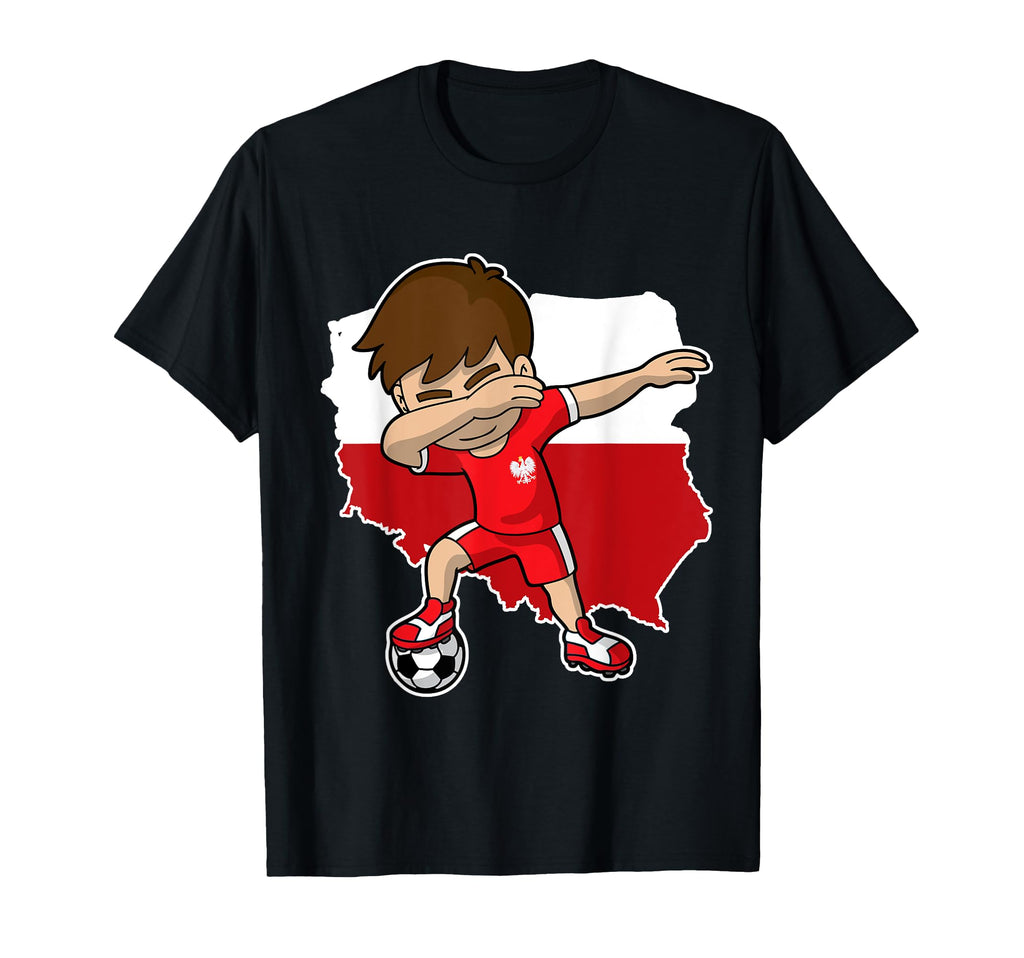Dabbing Soccer Poland Polska Polish T-Shirt - Streetwear Style Men Women - T-Shirt, Sweatshirt, Hoodie