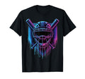 Baseball Catcher Mask Paint Dripping T-Shirt - Streetwear Style for Adults - T-Shirt, Sweatshirt, Hoodie