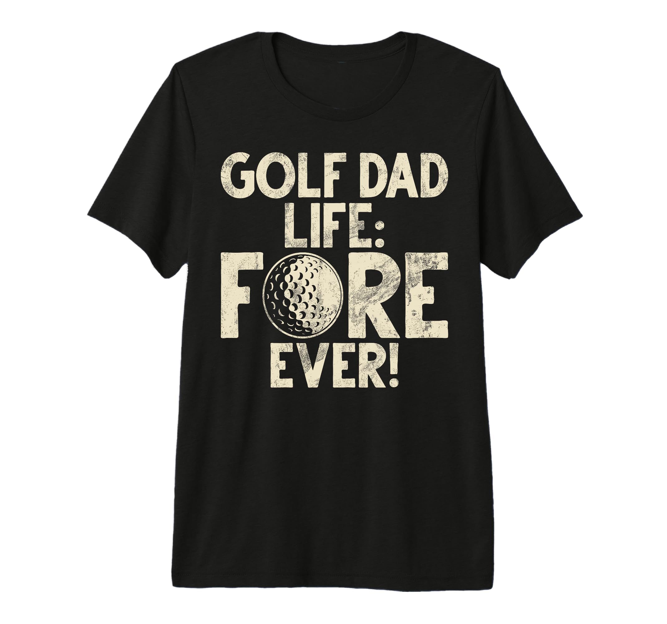 Golf Dad Life Fore Ever Golf Dad Tri Blend T-Shirt - Novelty Apparel Unisex - T-Shirt, Sweatshirt, Hoodie