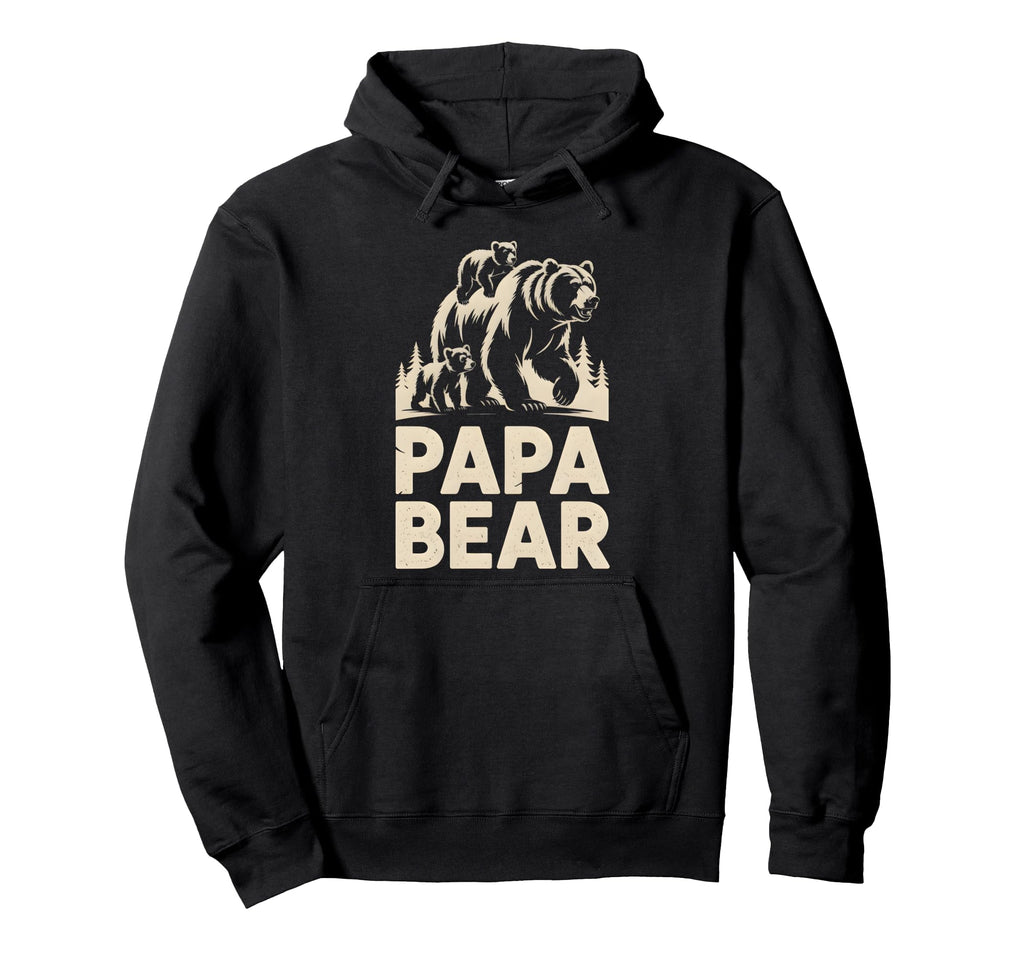 Papa Bear Funny Fathers Day Present Gift Hoodie - Trendy Graphic Men Women - T-Shirt, Sweatshirt, Hoodie