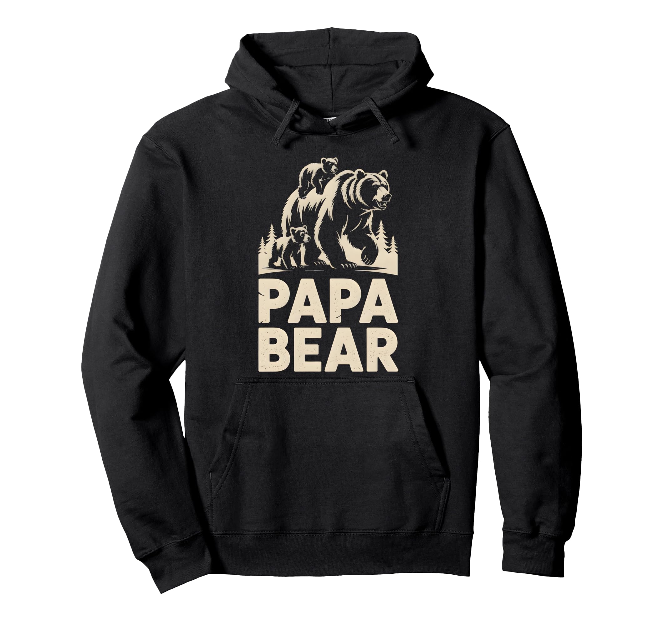Papa Bear Funny Fathers Day Present Gift Hoodie - Trendy Graphic Men Women - T-Shirt, Sweatshirt, Hoodie
