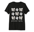 Soccer Mom Coquette Bow Soccer Lovers T-Shirt - Graphic Print Unisex - T-Shirt, Sweatshirt, Hoodie