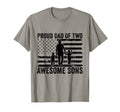Proud Dad Two Awesome Sons Dad 2 Two T-Shirt - Trendy Graphic Men Women - T-Shirt, Sweatshirt, Hoodie