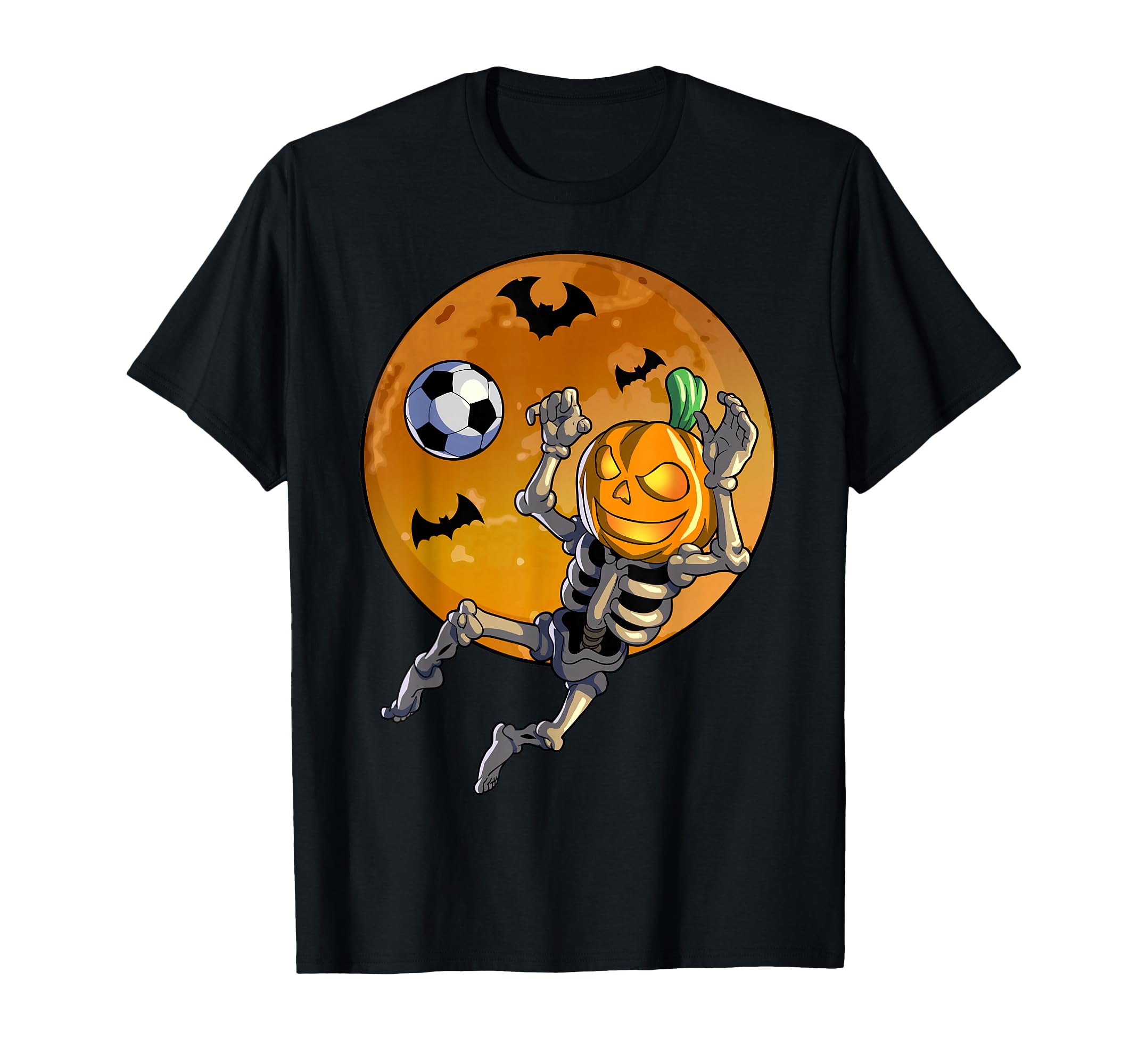 Soccer Skeleton Halloween Soccer T-Shirt - Fun Novelty Design Unisex - T-Shirt, Sweatshirt, Hoodie