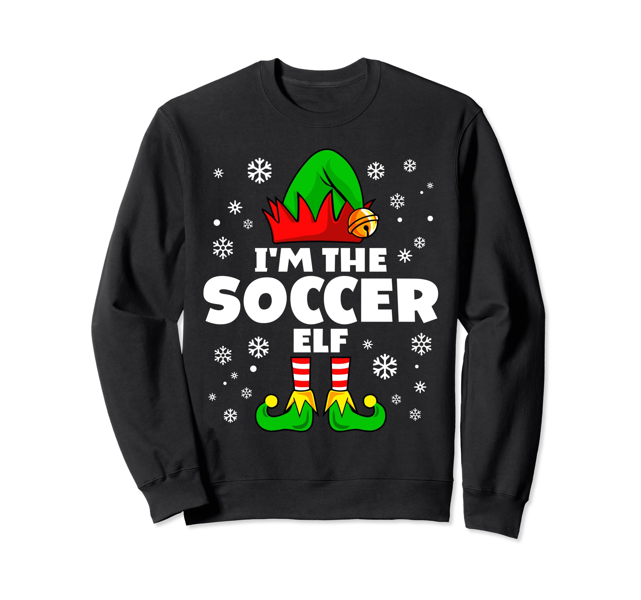 Funny Soccer Elf Family Matching Sweatshirt - Fun Novelty Design Unisex - T-Shirt, Sweatshirt, Hoodie