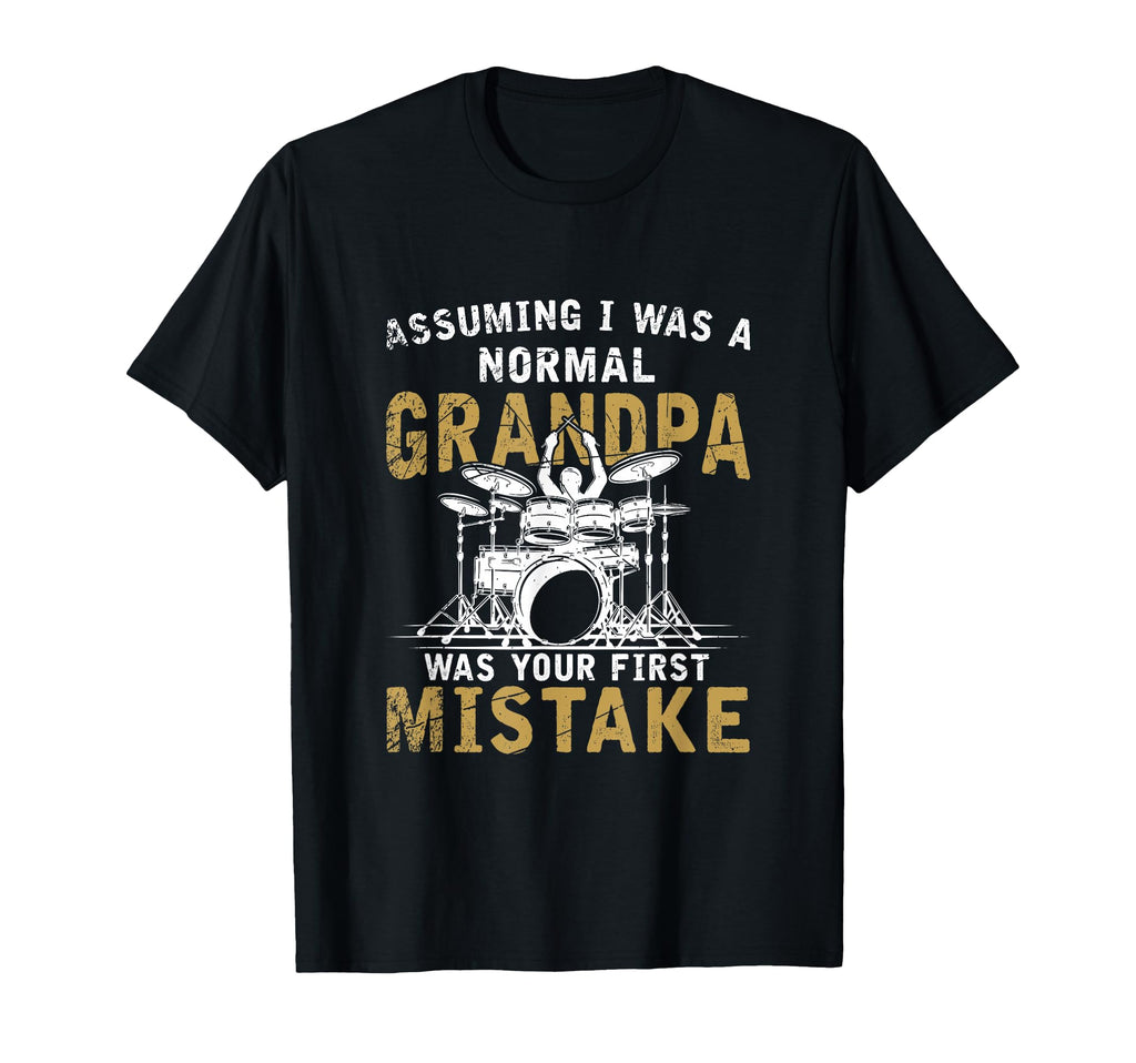 Grandpa Drummer Fathers Day Gift Drum T-Shirt - Unique Graphic Men Women - T-Shirt, Sweatshirt, Hoodie