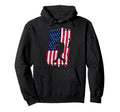 Baseball Us Flag Baseball Lover Dad Hoodie - Minimalist Print Men Women - T-Shirt, Sweatshirt, Hoodie