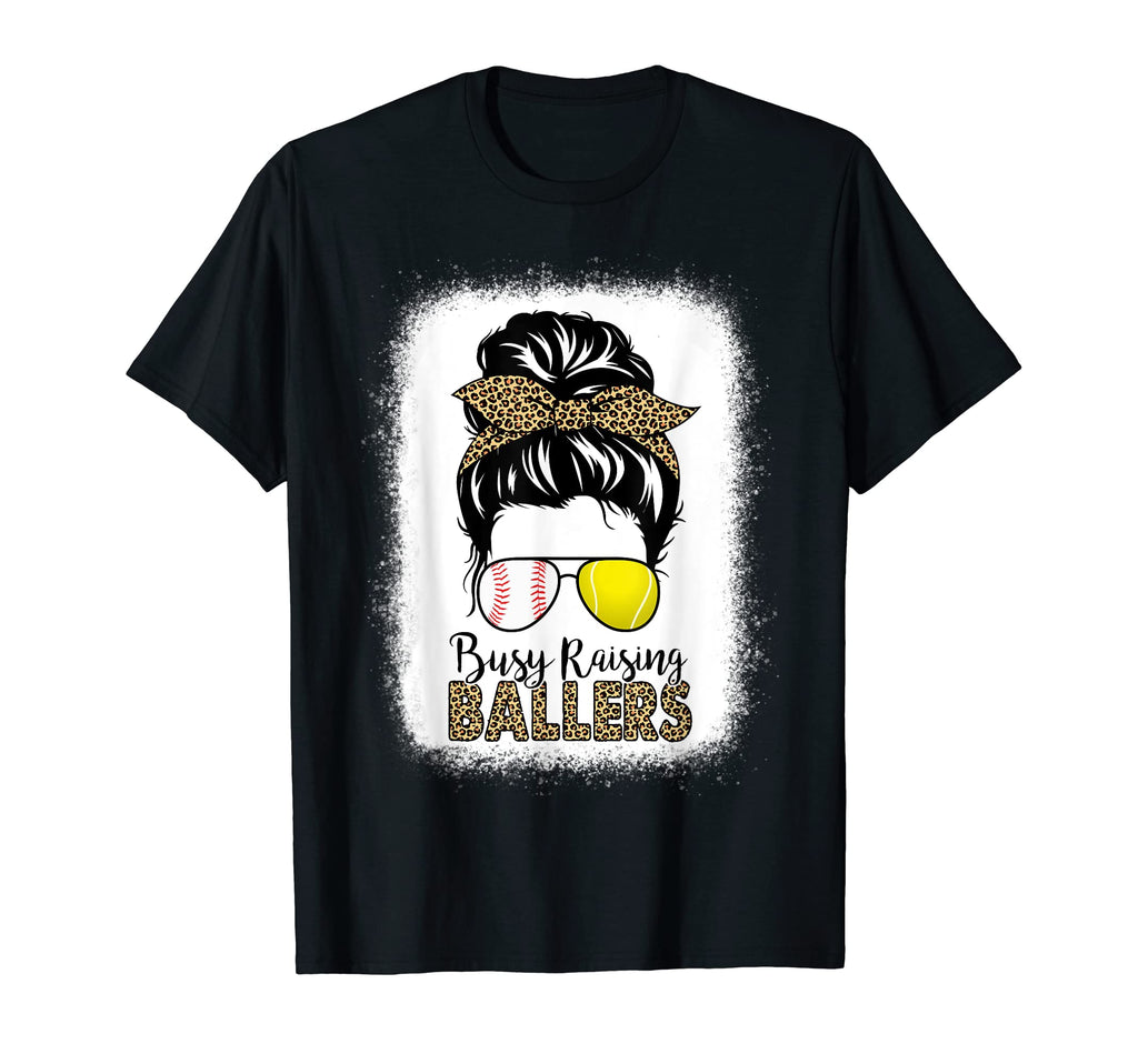 Tennis Baseball Mom Messy Bun T-Shirt - Streetwear Style for Adults - T-Shirt, Sweatshirt, Hoodie
