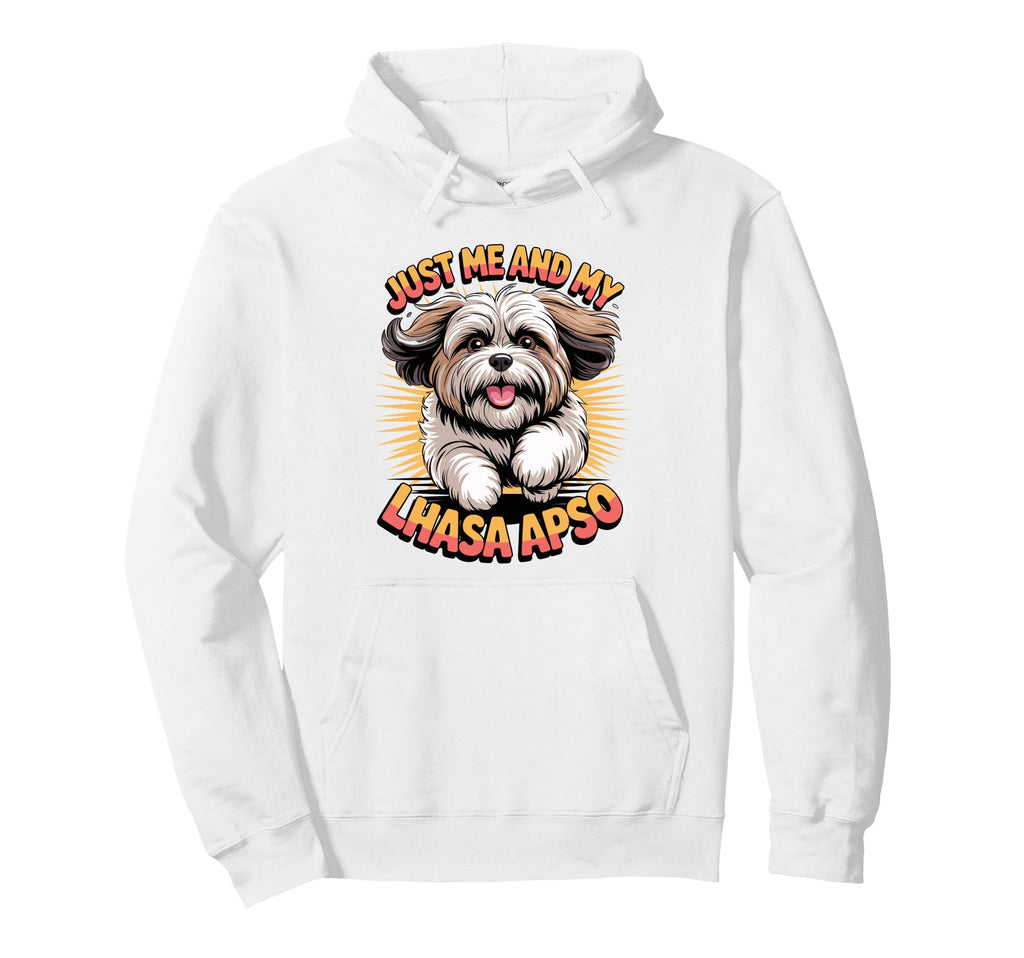 Cartoon Pet Small Dog Breed Just Me And My Hoodie - Unique Graphic Unisex - T-Shirt, Sweatshirt, Hoodie