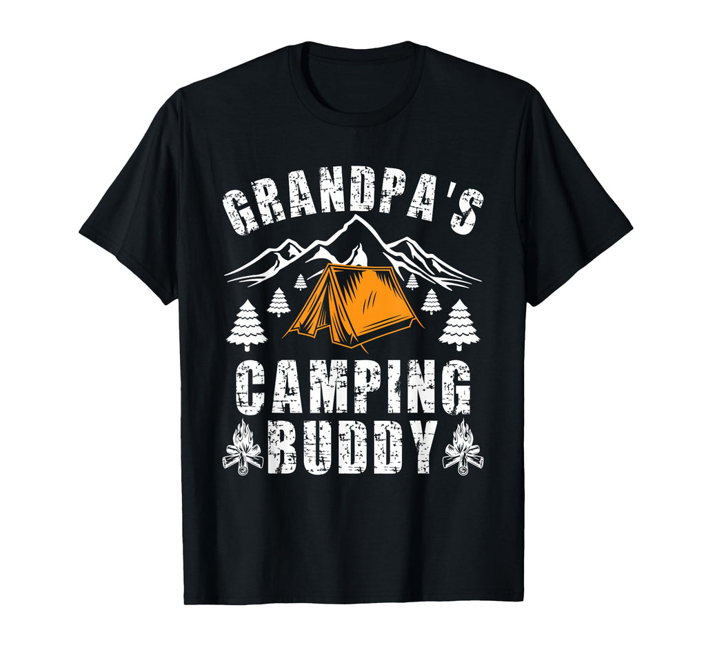 Grandpas Camping Buddy Grandson Camping T-Shirt - Aesthetic Graphic Unisex - T-Shirt, Sweatshirt, Hoodie