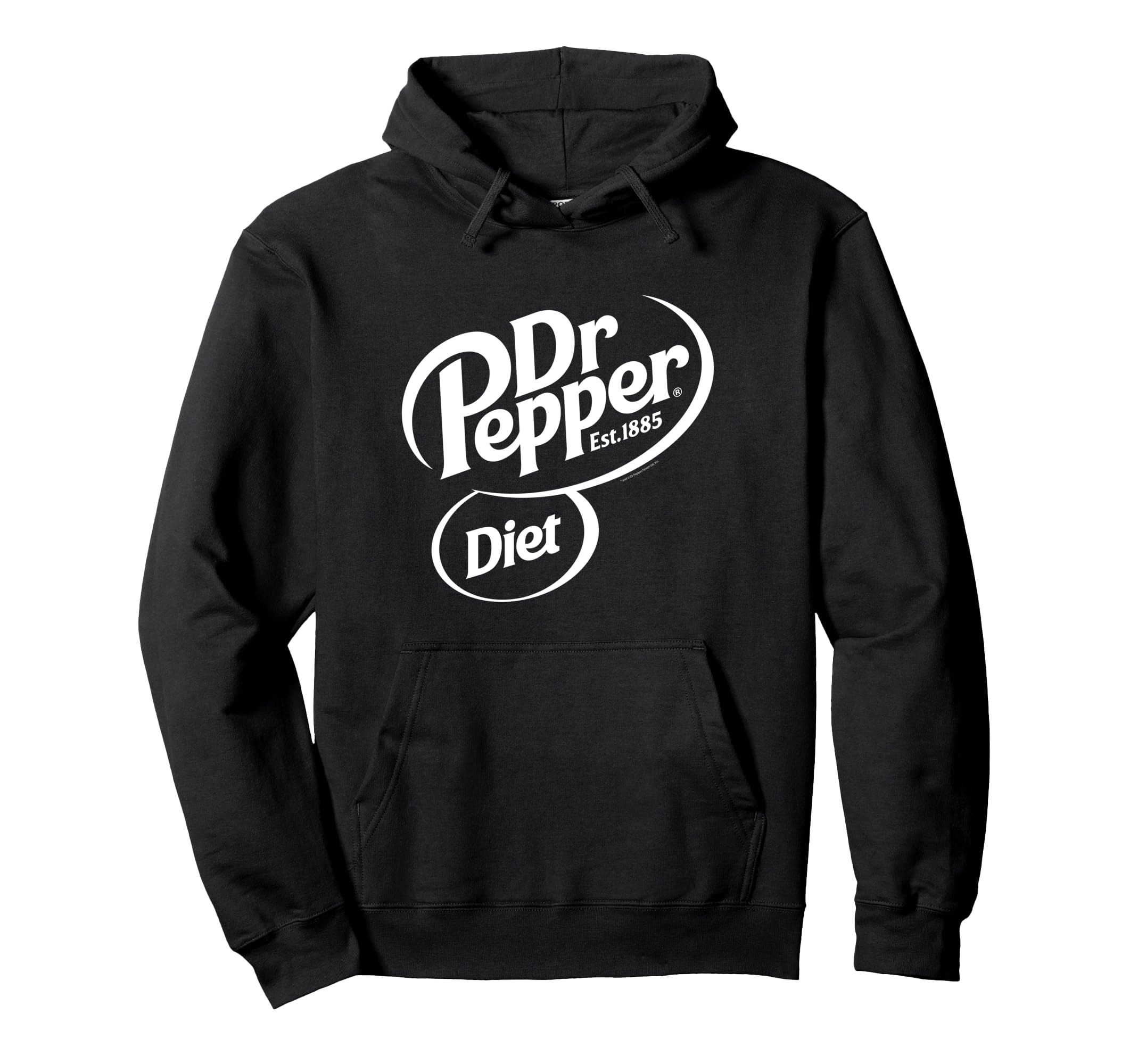 Dr Pepper Diet Soda Pop Center Logo Hoodie - Fun Novelty Design Men Women - T-Shirt, Sweatshirt, Hoodie