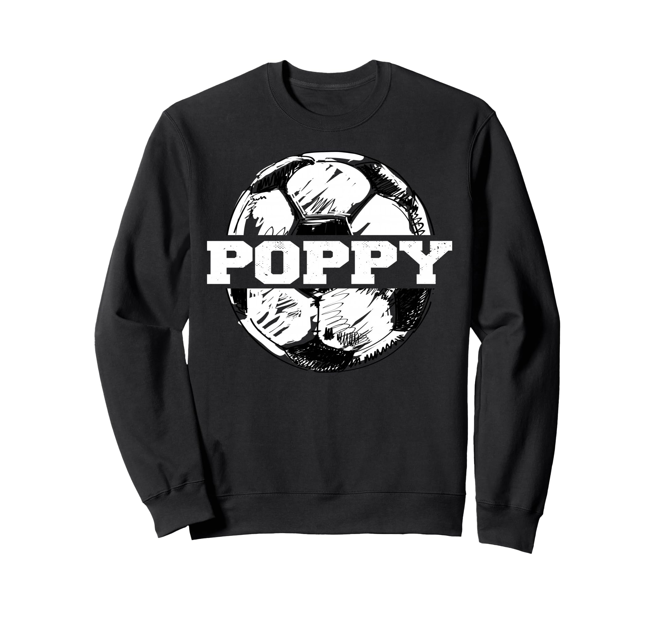 Soccer Poppy Sketch Split Soccer Sweatshirt - Streetwear Style for Adults - T-Shirt, Sweatshirt, Hoodie