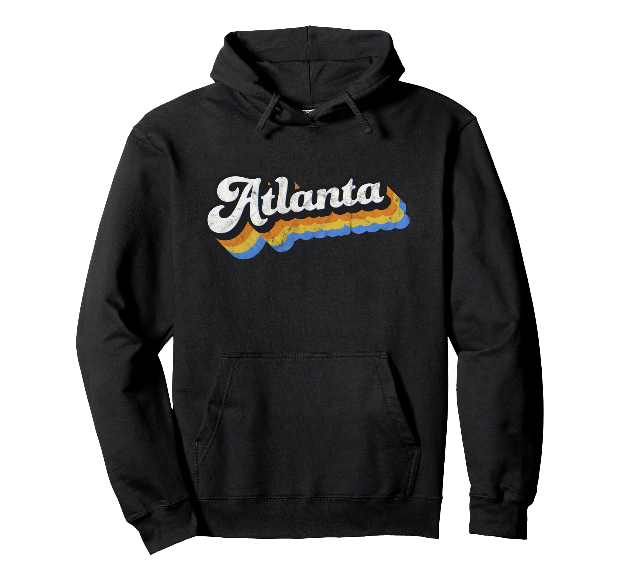 Atlanta Ga Distressed Atl Pride Hoodie - Streetwear Style for Adults - T-Shirt, Sweatshirt, Hoodie