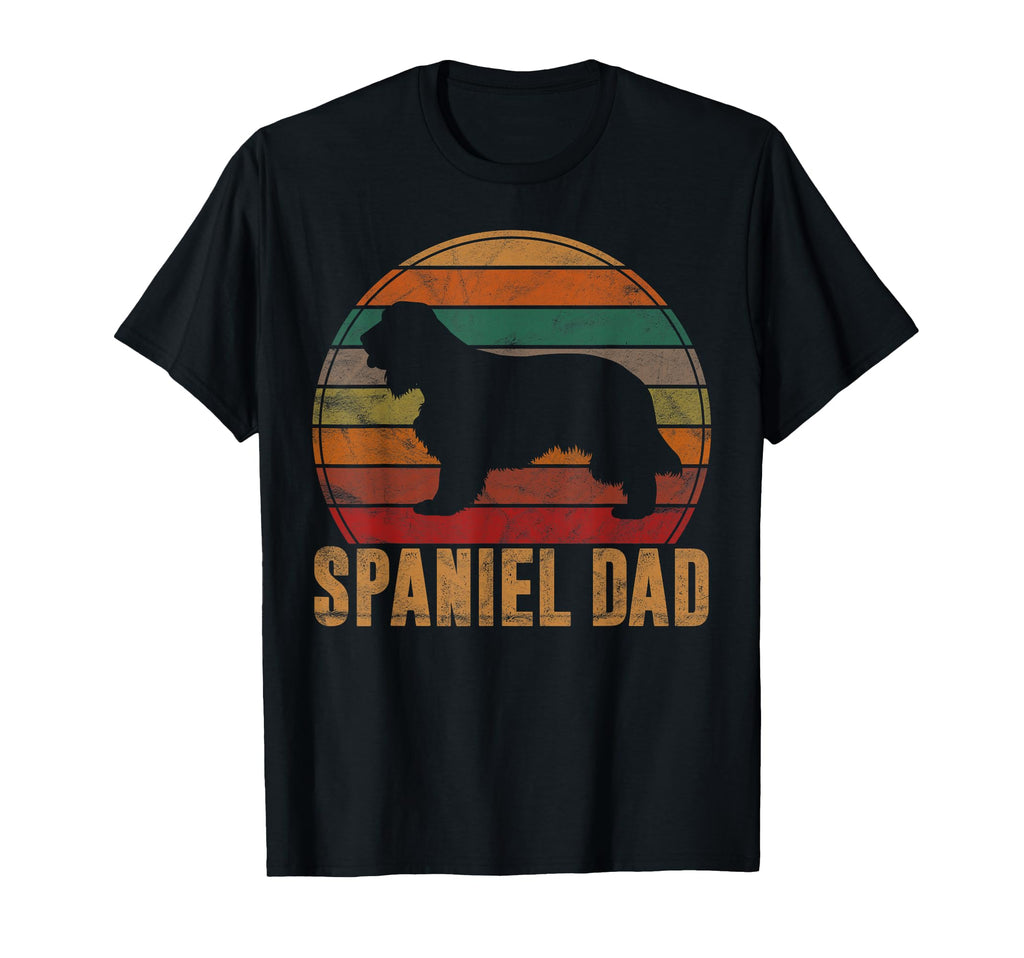 Spaniel Dad Gift Dog Owner Pet English T-Shirt - Novelty Apparel Unisex - T-Shirt, Sweatshirt, Hoodie