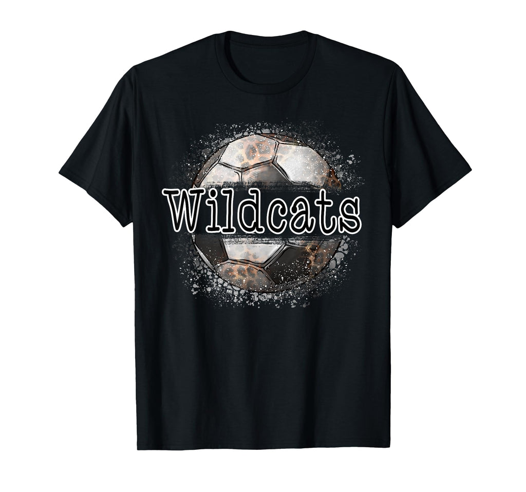 Wildcats Soccer Leopard Splatter Game T-Shirt - Trendy Graphic for Adults - T-Shirt, Sweatshirt, Hoodie